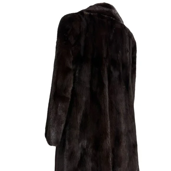 Vintage BILL BLASS for EVANSFURS at LAZARUS Full Length Mink Coat Womens Large? - Picture 5 of 12